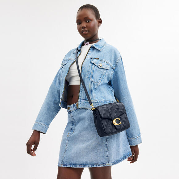 Times Square Tabby Shoulder Bag With Quilting - Picture 10 of 15